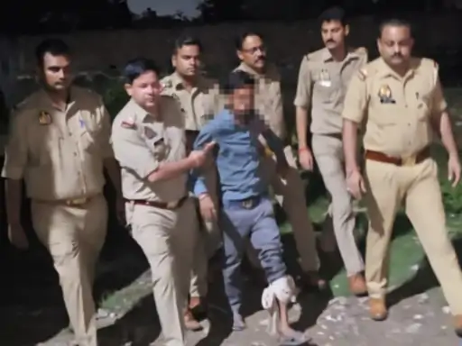 आगरा: 12 साल की मासूम से रेप का किरायेदार आरोपी पुलिस एनकाउंटर में गिरफ्तार, बाएं पैर में लगी गोली