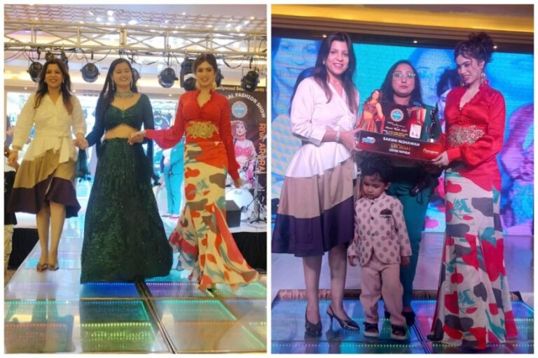 आगरा: बॉलीवुड अभिनेत्री रीवा अरोरा ने किया रैंप वॉक, ग्लैमर और संस्कृति का दिखा संगम